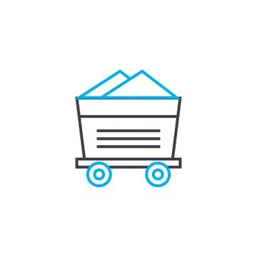 Construction materials linear icon concept. Construction materials line vector Stock Illustration