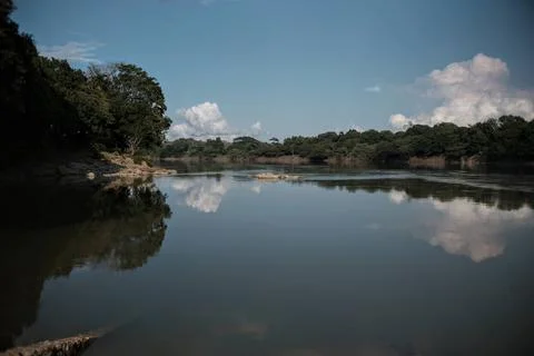Construction Mayan Train in Boca del Cerro, Tabasco, Mexico Stock Photos