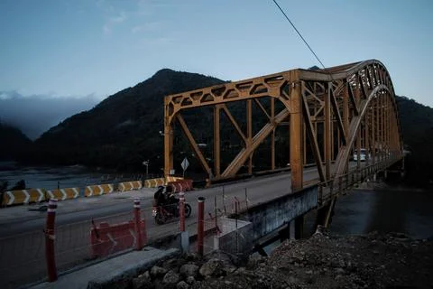 Construction Mayan Train in Boca del Cerro, Tabasco, Mexico Stock Photos