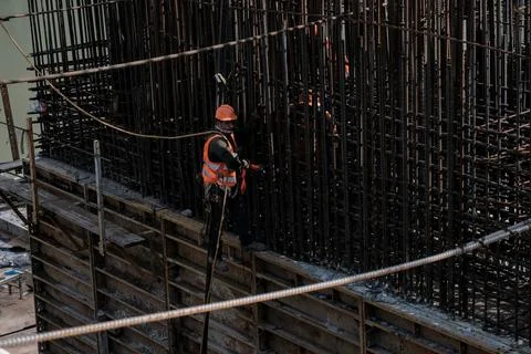 Construction Mayan Train in Boca del Cerro, Tabasco, Mexico Stock Photos