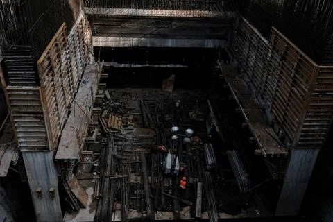 Construction Mayan Train in Boca del Cerro, Tabasco, Mexico Stock Photos