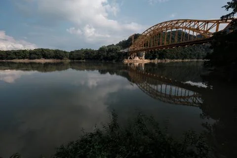 Construction Mayan Train in Boca del Cerro, Tabasco, Mexico Stock Photos