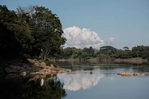 Construction Mayan Train in Boca del Cerro, Tabasco, Mexico Stock Photos