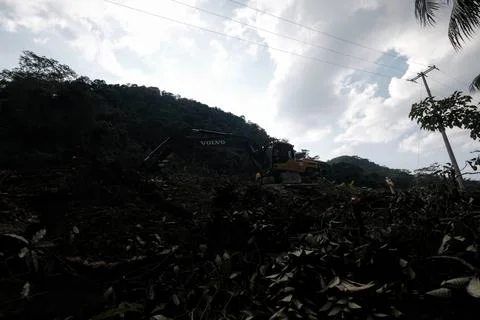 Construction Mayan Train in Boca del Cerro, Tabasco, Mexico Stock Photos