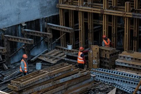 Construction Mayan Train in Boca del Cerro, Tabasco, Mexico Stock Photos