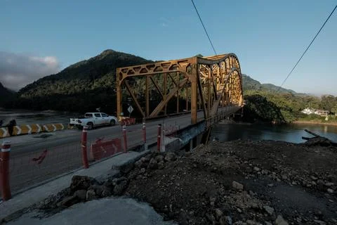 Construction Mayan Train in Boca del Cerro, Tabasco, Mexico Stock Photos