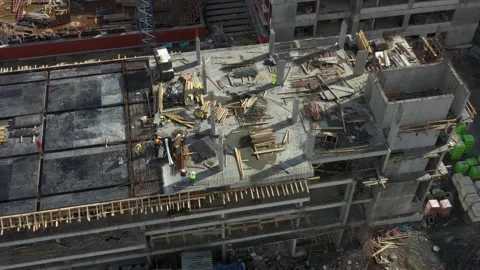 Construction - Men at work Stock Footage