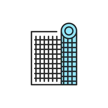 Construction mesh color line icon. Pictogram for web page, mobile app, promo. Stock Illustration