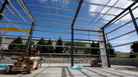 Construction metal siding Stock Footage 50808864