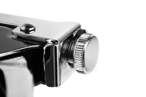 Construction metal stapler on a white background, isolated. Adjusting screw Stock Photos