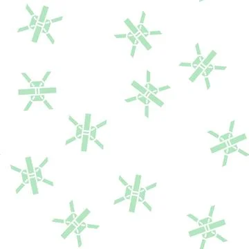 Construction metallic part glyph vector seamless pattern Stock Illustration
