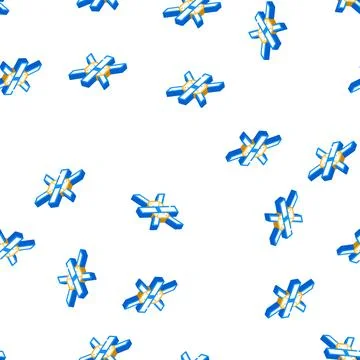 Construction metallic part isometric icon seamless pattern Illustrazione stock