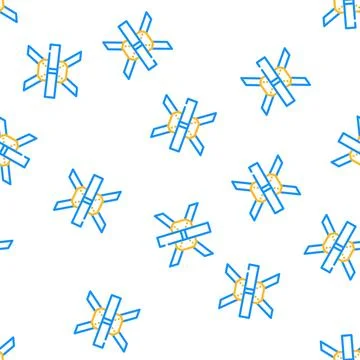 Construction metallic part vector seamless pattern Illustrazione stock