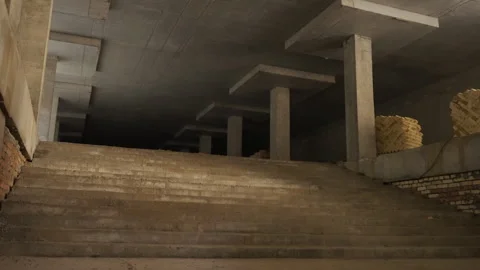 Construction of metro station entryway progressing rapidly Vídeos de archivo 296713479