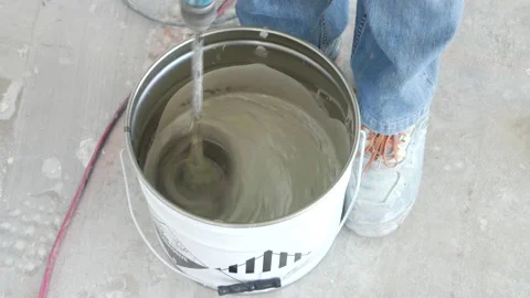 Construction Mixing concrete Stock Footage 219978560