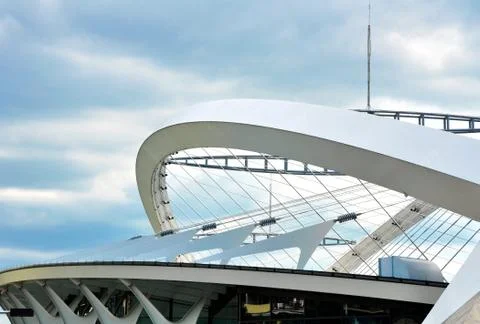 Construction of modern building Stock Photos