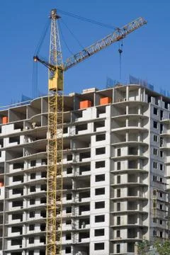 Construction of modern building Stock Photos