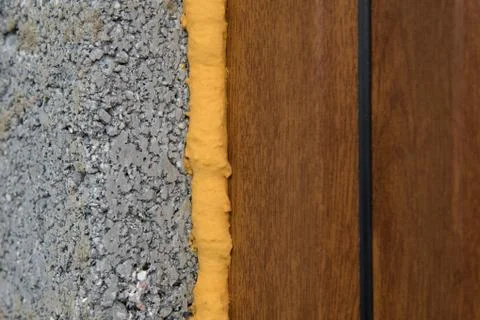 Construction mounting PU foam Stock Photos