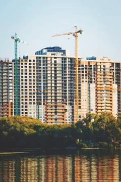 Construction of multi-storey buildings Foto stock