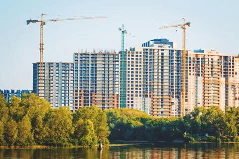 Construction of multi-storey buildings Foto stock