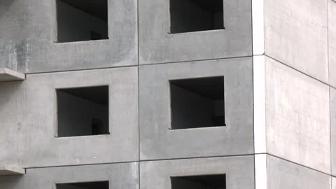 The Construction of a Multi-Storey Panel Residential Building Stock Footage 300760578