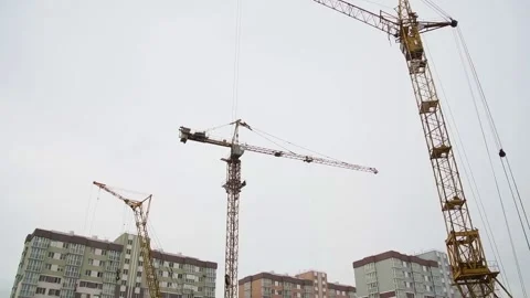 Construction of multi-storey residential building 動画素材 152108051