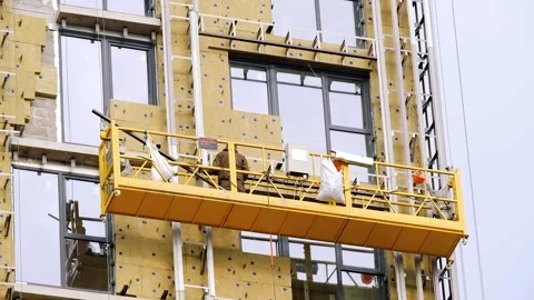 Construction of multi-storey residential building Vídeos de archivo 168984147