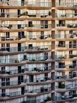 Construction of multiple multi-family condominium buildings Stock Photos