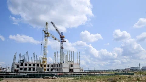 Construction of a multistory building 動画素材 53084378