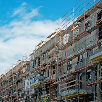 Construction of multistory building Stock-Fotos