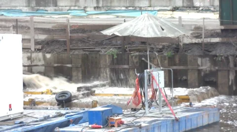 Construction museum island  berlin Stock Footage 32858891