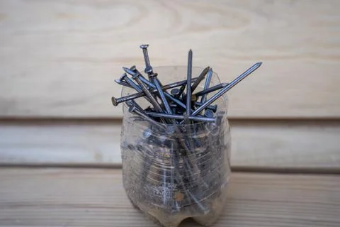 Construction nails, nails Stock Photos