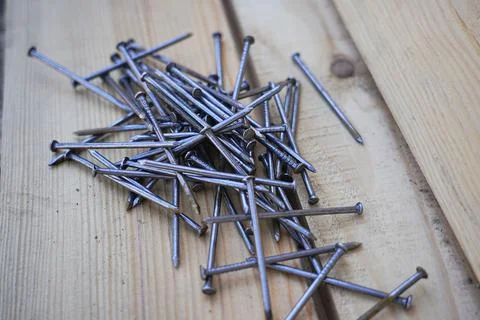 Construction nails, nails Foto stock