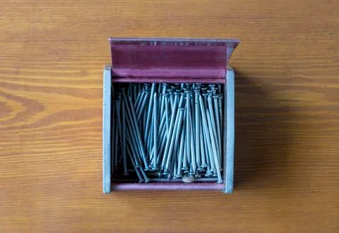 Construction nails Foto stock