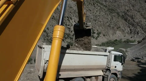 Construction of natural gas line Video stock 34990933