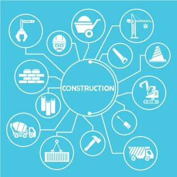 Construction network Stock Illustration