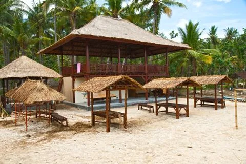 Construction of a new beach Stock Photos