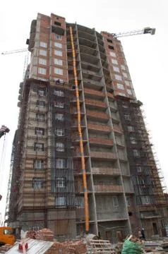 Construction of new building Stock Photos