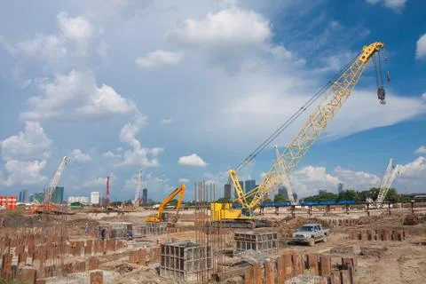 Construction of the new building Stock Photos