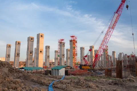 Construction of the new building Stock Photos