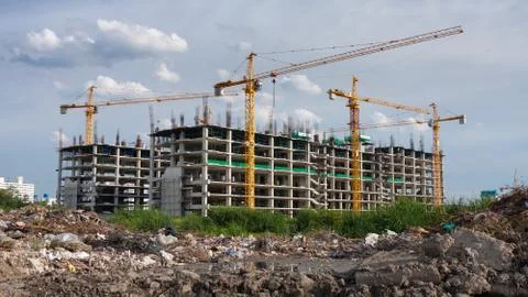 Construction of the new building Stock Photos