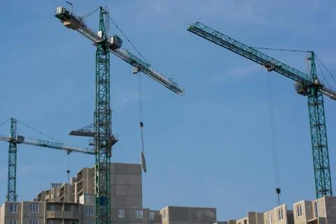 Construction of the new building Stock Photos