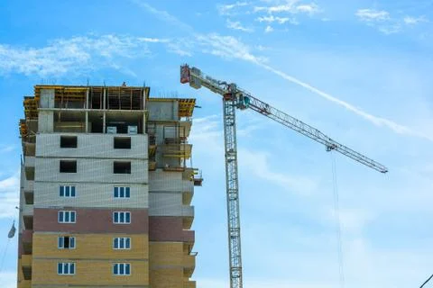 Construction of the new building Stock Photos