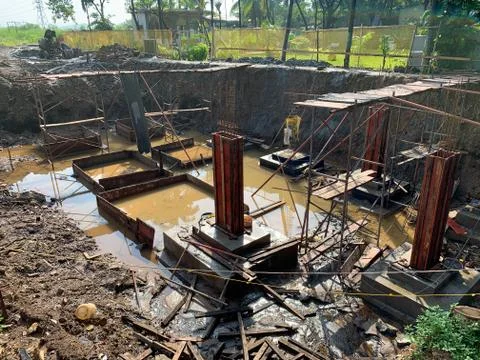 Construction of a new building Stock Photos