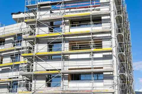 Construction of a new building Stock Photos