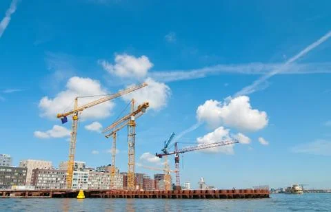 Construction of the new district. Stock Photos