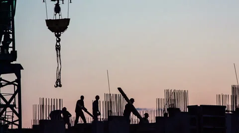 Construction of a new home Stock Footage 29328124