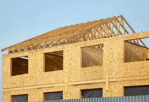 Construction of a new home Stock Photos