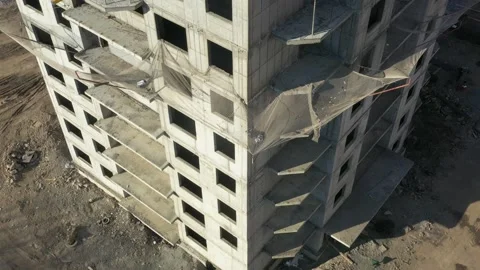 Construction of a new house. Stock Footage 171647075