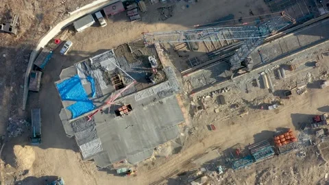 Construction of a new house. Stock Footage 171760954